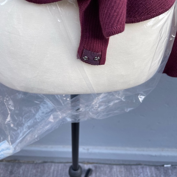 Urban Outfitters Colorblock Bodysuit - Burgundy, Navy, White - Picture 8 of 9